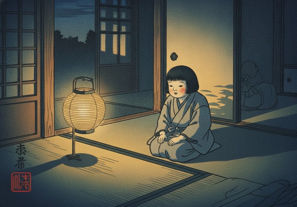 座敷童子の場面