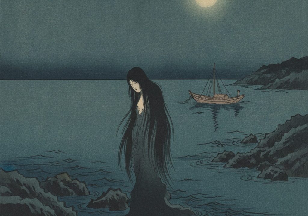 磯女の浮世絵