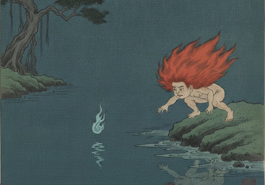 キジムナーの浮世絵