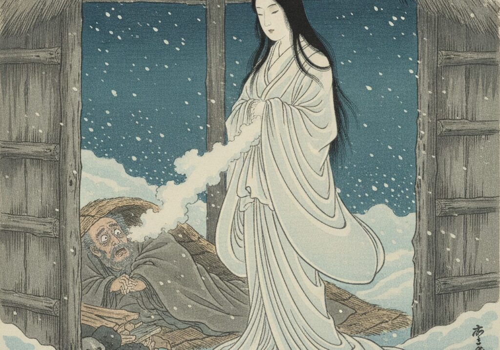 雪女（ゆきおんな）の浮世絵