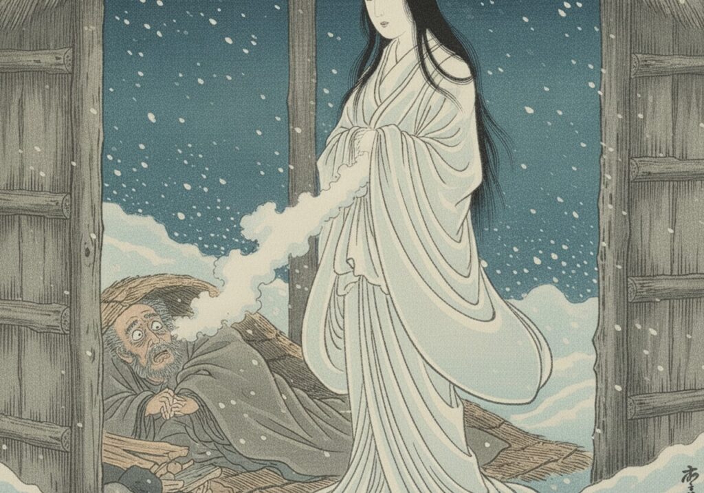 雪女（ゆきおんな）の場面