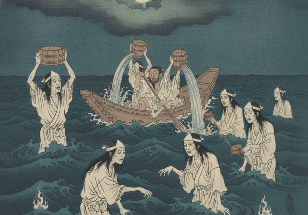 船幽霊(ふなゆうれい)の場面