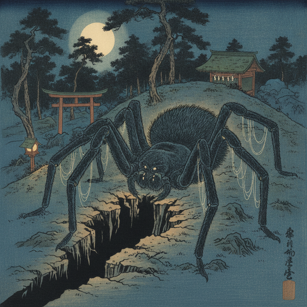 土蜘蛛の浮世絵