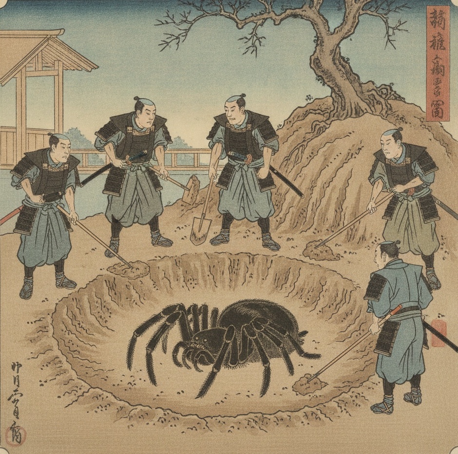 土蜘蛛の場面