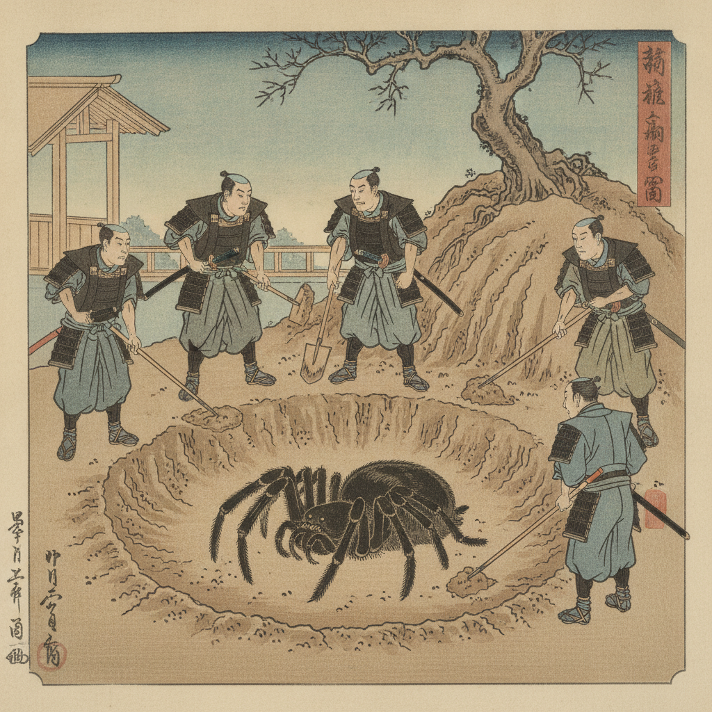 土蜘蛛の場面