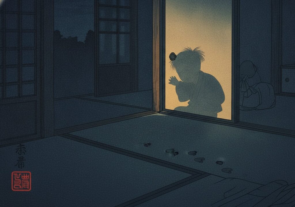 座敷童子の場面