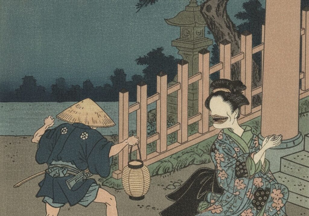 お歯黒べったりの浮世絵