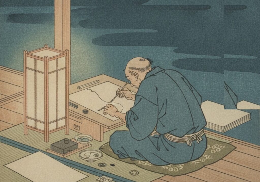 絵師でたどる妖怪 第四回|葛飾北斎『百物語』——百と名乗り、知られるのは五図