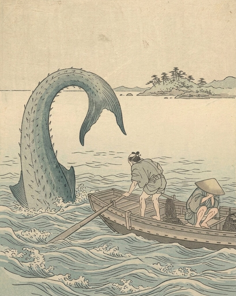 磯なでの浮世絵